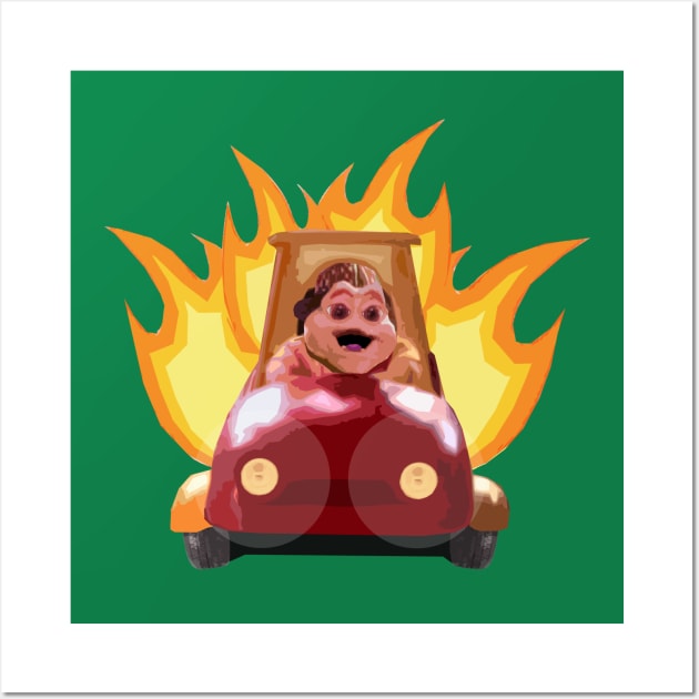 Baby Sinclair In His Car Wall Art by dogeandpepe